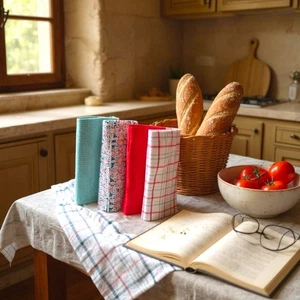 CORE Kitchen Towel 8-pack, assorted colors - Picture 1 of 9