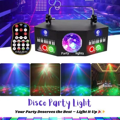 DMX RGB LED Laser Beam Scanner Projector DJ Disco Party Stage Strobe Laser Light - Image 1 of 4