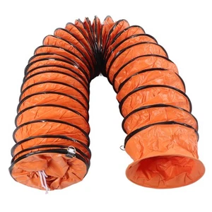 8m PVC Flexible Adjustable Ventilation Duct Hose with 2pcs Clamp for Fan Z3 - Picture 1 of 12