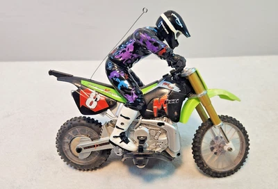 Max Tech PSYCHO CYCLE Stunt R/C SuperX Motocross Dirt Bike & Battery No Remote - Image 1 of 4