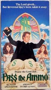 VHS Movie "Pass The Ammo" with Tim Curry, Bill Paxton & Linda Koslowski NTSC, VG - Picture 1 of 3