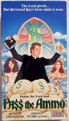 VHS Movie "Pass The Ammo" with Tim Curry, Bill Paxton & Linda Koslowski NTSC, VG - Image 1 of 3