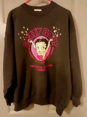 Sudadera Betty Boop Talla XLG. Negro Foto 1 de 4