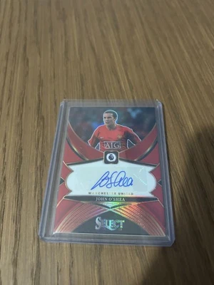 2024-25 Panini Select Premier League Soccer John O'Shea Autograph MU - Image 1 of 2