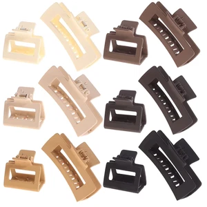 Paquete de 12 clips de garra cuadrada, clips de garra rectangulares neutros grandes y pequeños, no - Imagen 1 de 12