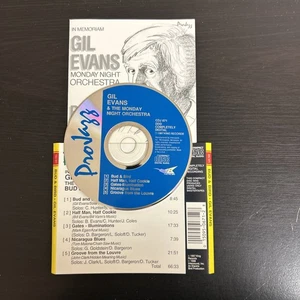 In Memoriam GIL EVANS Bud & Bird Monday Night Orchestra CD & Inlay Only No Case - Picture 1 of 6