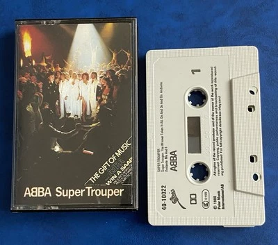 ABBA Super Trouper (1980) UK 10 Track Epic Cassette Album, Winner Takes It All - Image 1 of 3