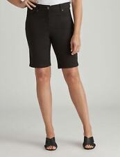 MILLERS - Womens Black Shorts - Summer - Cotton - Knee Length - High Waist Chino