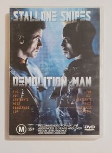 Demolition Man DVD GC Region 4 Wesley Snipes, Sylvester Stallone Free Postage