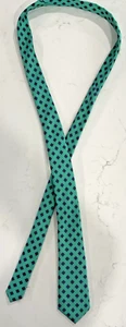 Corbata para hombre Carlo Colombo turquesa/azul/borgoña 100 % seda hecha en Italia usada en excelente estado - Imagen 1 de 8