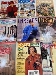 9 Random Mixed Bundle Crafts, Ceramics, Sewing, Tips and Tricks Magazine Books - Picture 1 of 14