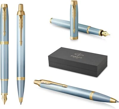 PARKER Füllfederhalter+KugeIschreiber IM Rituals Tourquoise mit Gravur und Etui - Bild 1 von 4