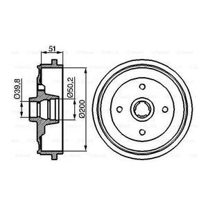 STOCK CLEARANCE R/BRAKE DRUM FOR A80 88-91 (200X81MM) - Picture 1 of 3