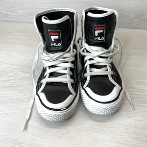 Fila Women's Monroe Mid SP Shoes Black White Casual Sneakers 5CM01101-014 Sz 7 - Picture 1 of 19