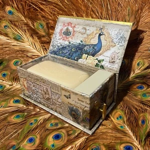 Punch Studio Orange & Clove soap in a Peacock Luxury music box  (F05) - Picture 1 of 5