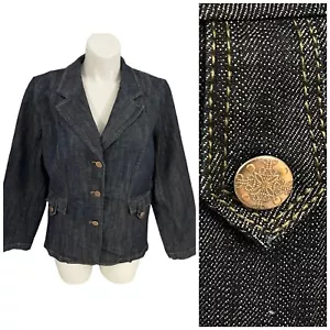 Blazer Venezia Denim Mujer 22/24 Chaqueta Elástica Oficina Informal Rock Clásico Trabajo - Imagen 1 de 17