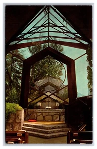 Wayfarers Chapel  Interior Portugese Bend California UNP Chrome Postcard S26 - Picture 1 of 2