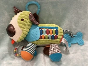 Skip Hop Hund Plüschtier Stofftier Rassel Beißring sensorisch pädagogisch - Bild 1 von 10