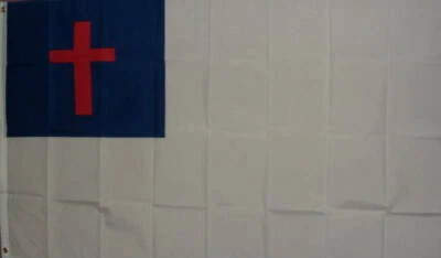 Nueva bandera de poliéster CHRISTIAN 3' X 5' (36" X 60"). Expositor para puertas de interior y exterior Foto 1 de 2