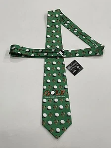 Neu mit Etikett Gospitality Soul gewinnende Krawatten Golf-Thema Gott der Liebe & Treue grün - Bild 1 von 6
