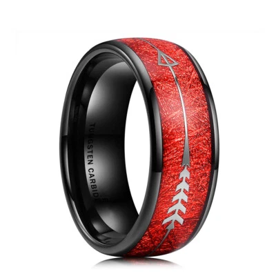 Oferta Outlet Anillos de tungsteno para hombres Alianzas de boda de compromiso de tungsteno Foto 1 de 3