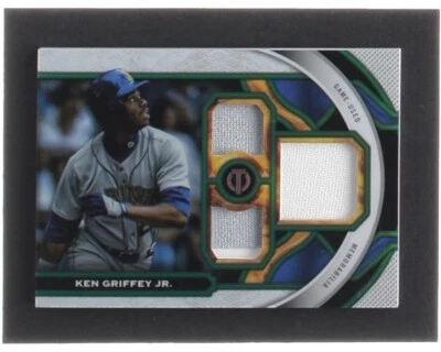 Ken Griffey Jr. 2023 Topps Tribute Triple Relics Green #TRKG #26/99 - Image 1 of 2