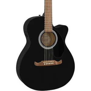 Fender FA-135CE Concert Acoustic-Electric Guitar Black - Picture 1 of 8