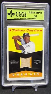Cameron Maybin 2009 Topps Heritage Clubhouse Collection Card #CC-CM CGGS 10 - Picture 1 of 2