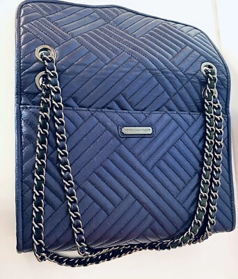 Cartera de hombro Rebecca Minkoff acolchada mediana azul Affair ¡USADA EN EXCELENTE ESTADO! Foto 1 de 4