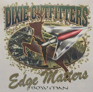 DIXIE OUTFITTERS EDGE MATTERS BOW HUNTER DEER HOODED SWEATSHIRT #6385 HOODIE - Picture 1 of 4