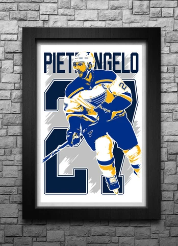 ALEX PIETRANGELO art print/poster ST. LOUIS BLUES FREE S&H! JERSEY Cover