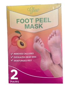 2Pack Peach Foot Peel Mask For Cracked Heels, Dead Skin & Calluses - Picture 1 of 3