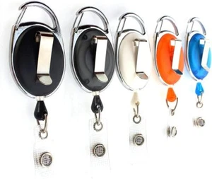 1x Ausweisjojo Kartenhalter Ausweishalter Schlüsseljojo Jojo Zipper & Gürtelclip - Picture 1 of 49
