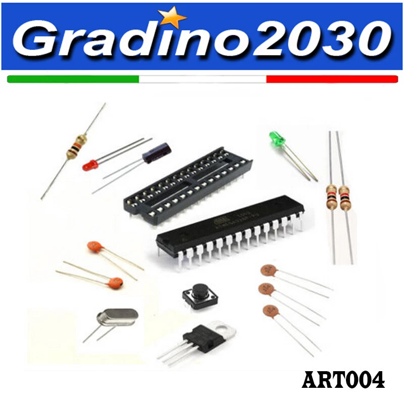 Kit Atmel Arduino Atmega328p-pu Socket DIP28 LM7805 Regolatore 5V Nuovo - Immagine 1 di 1