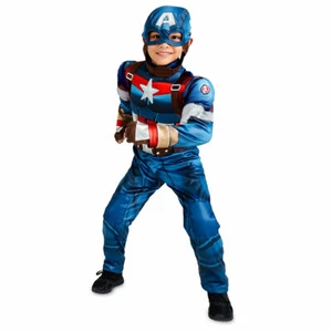 Disney Store Captain America Civil War Marvel Avengers Costume Mask Belt 7/8 7-8 - Picture 1 of 2