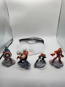 Juego de 4 figuras Disney Infinity Marvel Avengers Thor Iron Man Black Widow Capt - Imagen 1 de 7