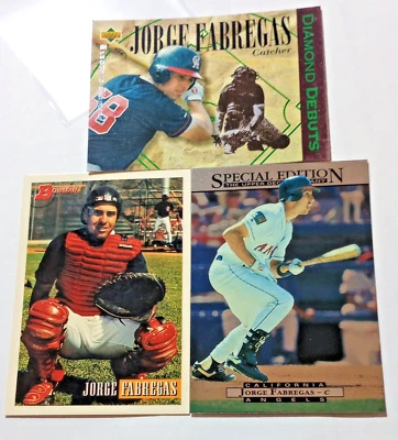Jorge Fabregas 1995 Upper Deck Special Edition Insert &1994 U D Electric Diamond - Image 1 of 4