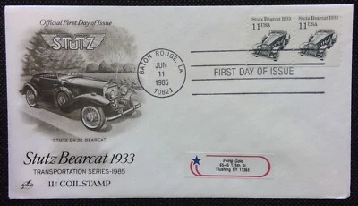 Scott 1514 FDC Stutz Bearcat Transportation Series STRIP 2 Art Craft ADDRESSED - Image 1 of 3