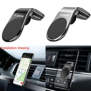 1Pc Magnetic Phone Holder Car Interior Mount Stand For Mobile Phone Accessories - Foto 1 di 12
