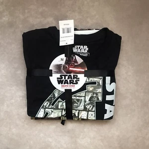Neu mit Etikett Star Wars Death Star Drama Schlaf Set Pyjama Herren mittelschwarz Baumwollvlies - Bild 1 von 8