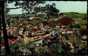 Bouillon Belgien Color Postkarte ~1950/60 vue générale Gesamtansicht ungelaufen - Picture 1 of 2