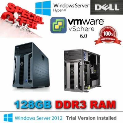 Dell PowerEdge T610 2x 6-Core XEON X5675 3.06Ghz 128GB DDR3 4x3TB SAS H700 RAID - Image 1 of 4