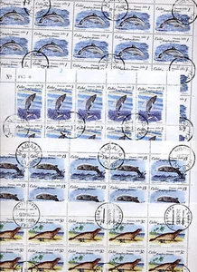 SEA MAMMALS SET 1980 in FULL SHEETS...100 stamps - Picture 1 of 1