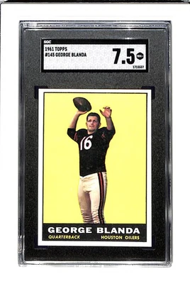 1961 Topps #145 George Blanda SGC 7.5 - Image 1 of 2