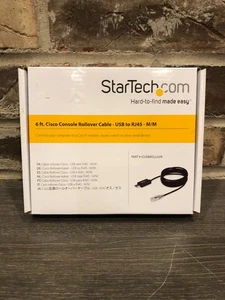 StarTech 6ft Cisco USB Console Cavo, M/M USB a RJ45 Cavo Rollover, Nero - Foto 1 di 4