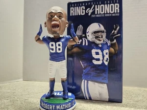 Robert Mathis Indianapolis Colts NFL 2021 SGA Bobblehead NIB Ring Of Honor - Picture 1 of 15