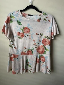 Sweet Clair Women’s Floral Blouse Size Medium Top - Picture 1 of 5