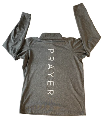 Pullover de Entrenamiento Sport-Tek Para Hombre 1/4 Cremallera Manga Larga Ligero Tema Religioso Foto 1 de 4