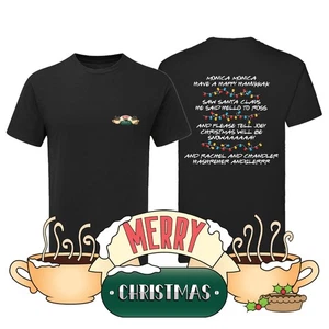 Pheobe's Christmas Hannukah Cafe Song Herren & Damen T-Shirt VORDER- & RÜCKENDRUCK - Bild 1 von 4