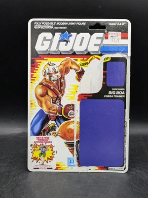 1987 GI JOE ARAH БОЛЬШОЙ БОА НЕРАЗРЕЗАННЫЙ ПОЛНЫЙ КАРТОН ФАЙЛ КАРТА  - Изображение 1 из 2